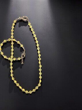 Smiley Face Set~ Necklace & Bracelet~ new!
